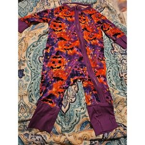 Bamboo Sleeper 3 To 6 Months  Purple Pumpkins